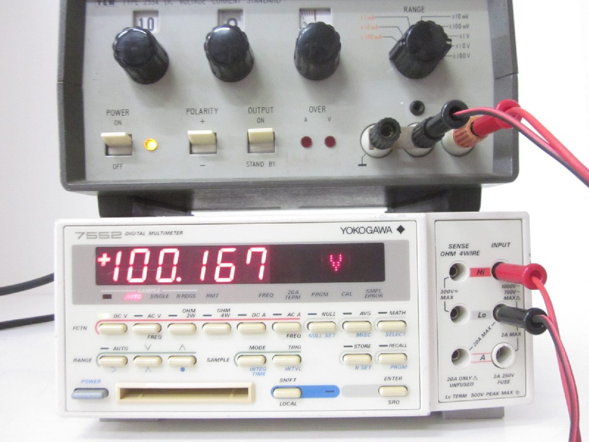 Yokogawa 7552 Digital Multimeter 5.5 Digits 4-Wire Resistance Measurement [l1213441144]