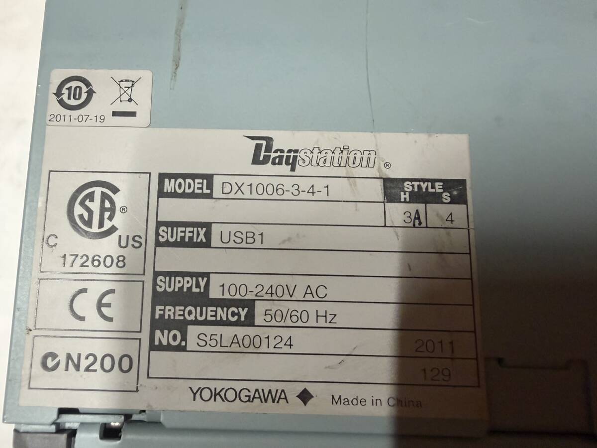Yokogawa DX1006-3-4-1 Paperless Recorder Data Logger [k1213667863]