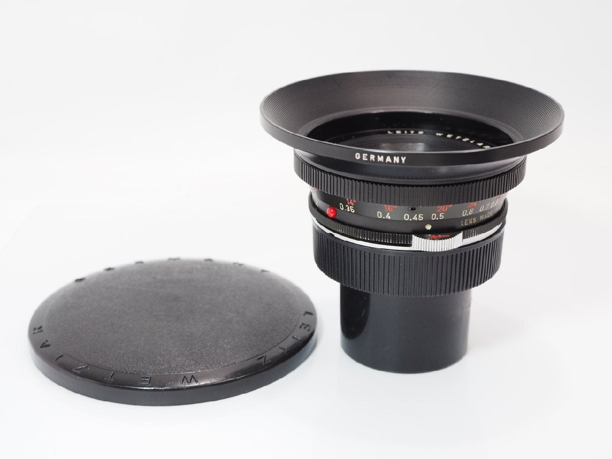 Leitz Super-Angulon-R 21mm F3.4 Lens 12511E VIII with Hood [u1213702854]