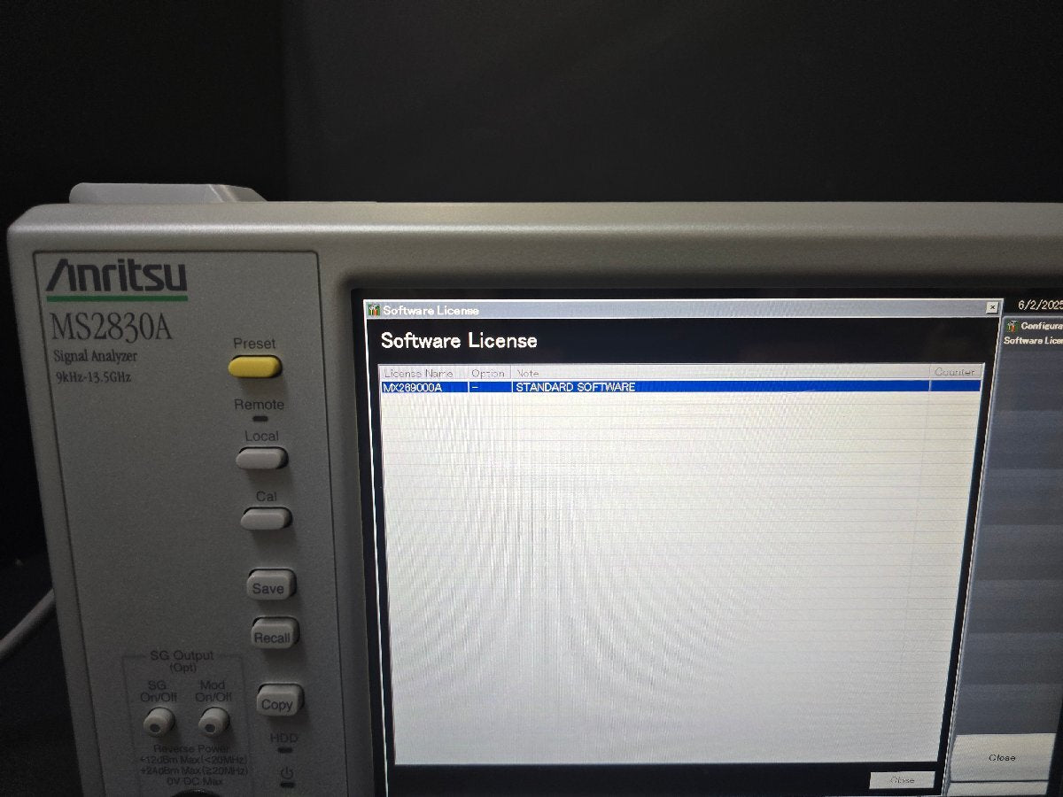 Anritsu MS2830A Signal Analyzer 9kHz-13.5GHz Opt. 043 [x1213828017]