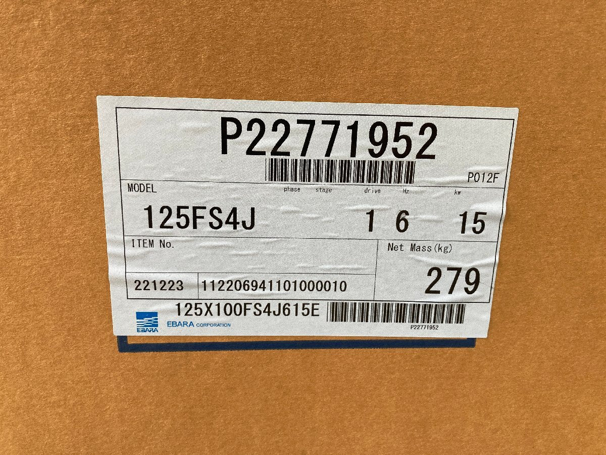 EBARA 125X100FS4J615 Centrifugal Pump [1213829606]