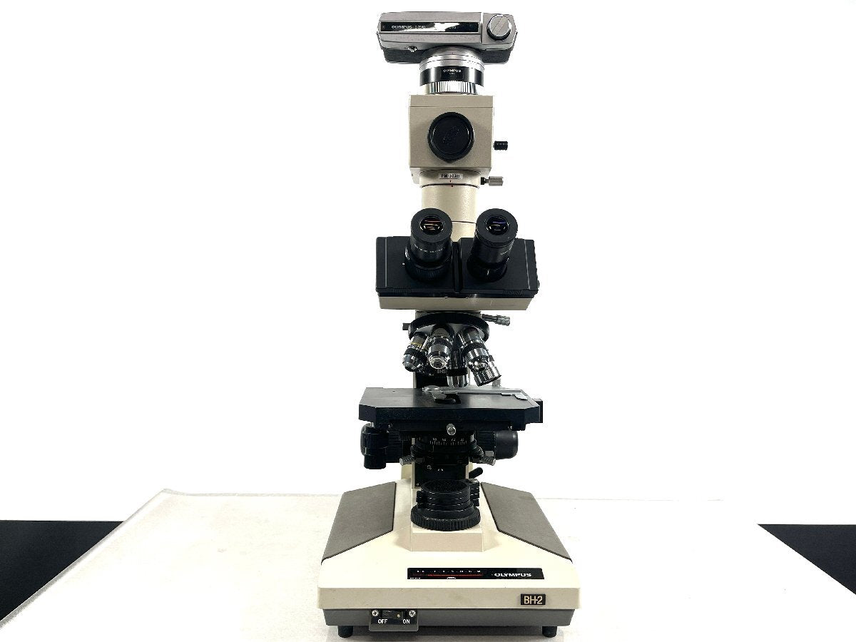 OLYMPUS BH-2 Microscope with PM-CBAD Control Unit and 6 Objective Lenses Set [c1215364357]