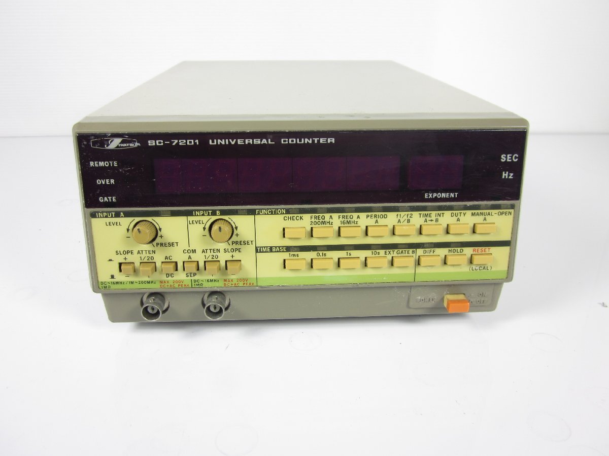 Iwasaki Tsushinki SC-7201 Universal Counter 1mHz to 200MHz [c1215896920]