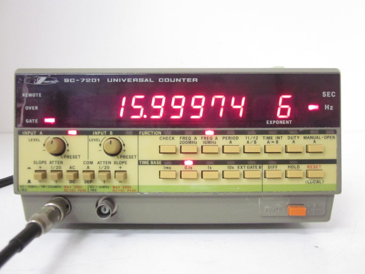 Iwasaki Tsushinki SC-7201 Universal Counter 1mHz to 200MHz [c1215896920]
