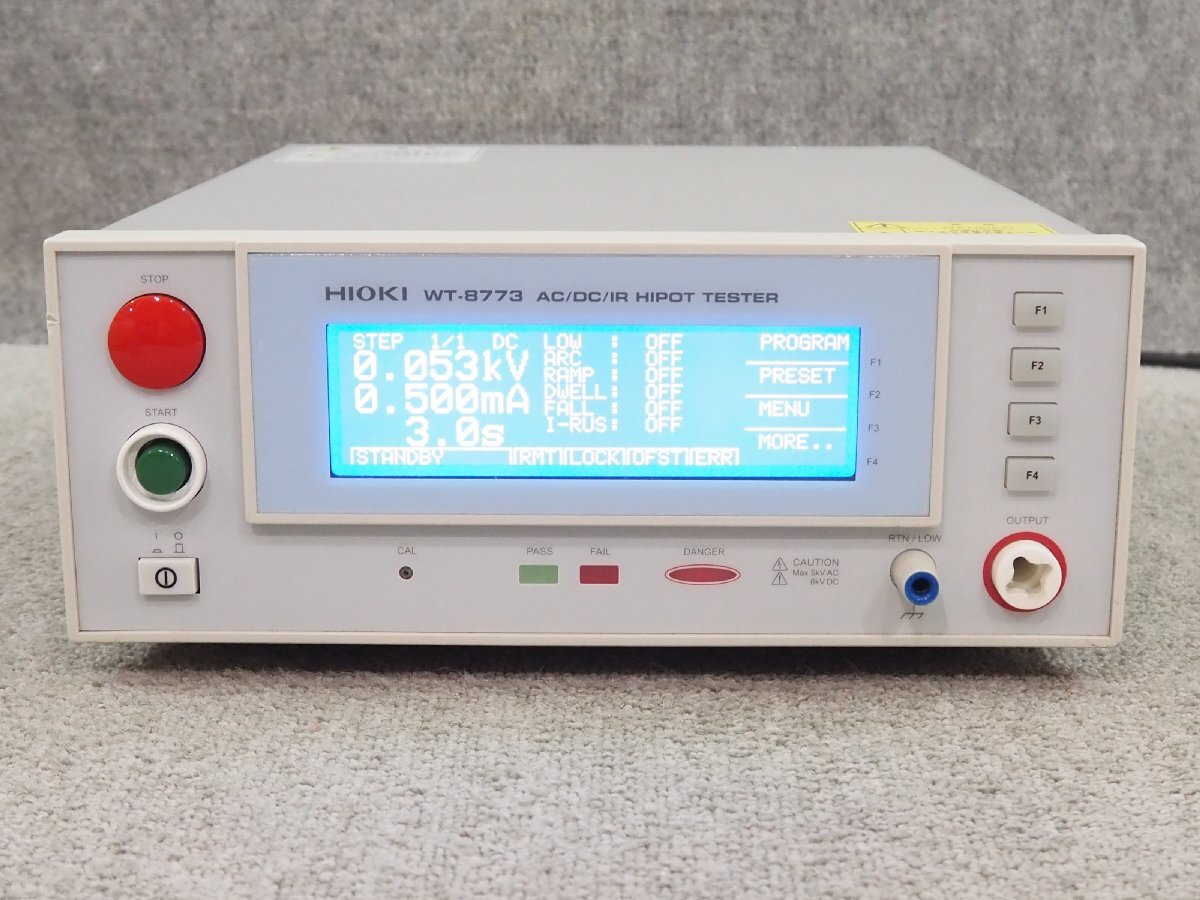 HIOKI WT-8773 AC/DC Digital Withstand Voltage Insulation Meter [r1216087333]