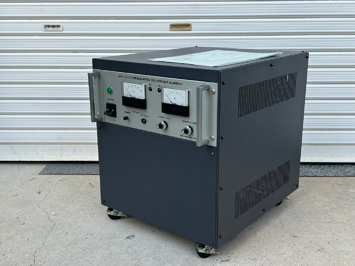 Takasago HV1.0-10 High Voltage DC Power Supply 1kV 1000mA [k1216525908]
