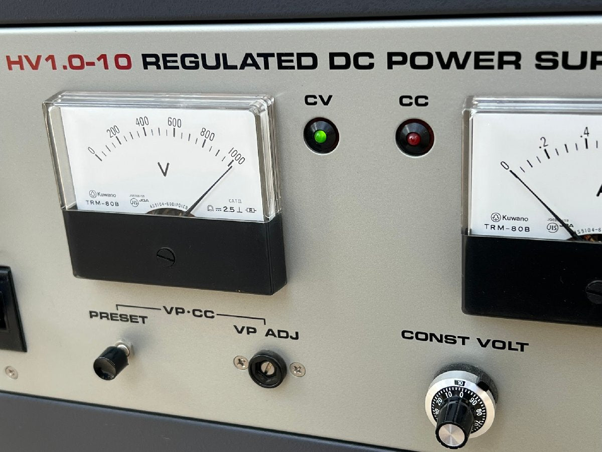 Takasago HV1.0-10 High Voltage DC Power Supply 1kV 1000mA [k1216525908]