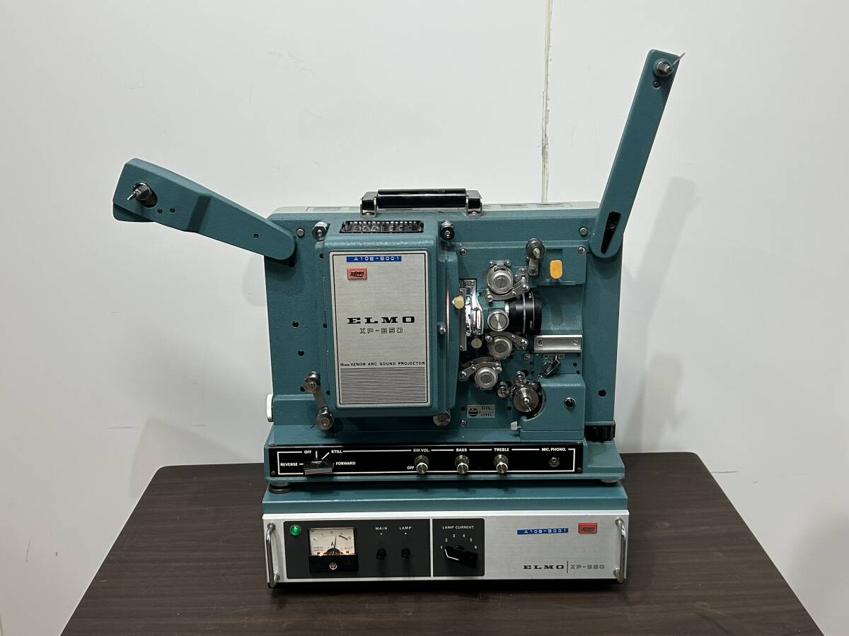 ELMO XP-350 16mm Sound Projector Xenon Lamp Rectifier with 2 Empty Reels [x1216555607]
