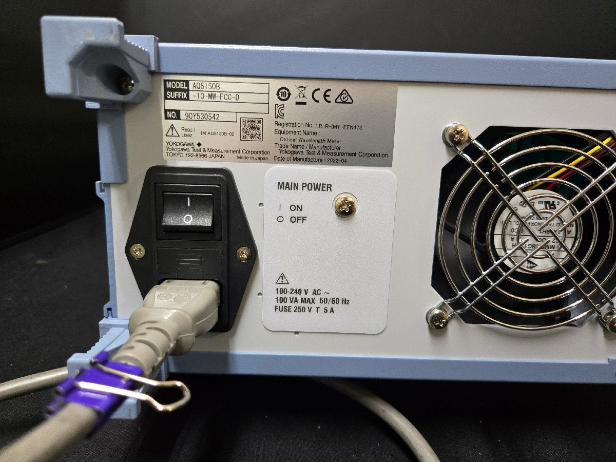 Yokogawa AQ6150B-10-MW-FCC-D Optical Wavelength Meter 1270-1650nm [h1216879985]