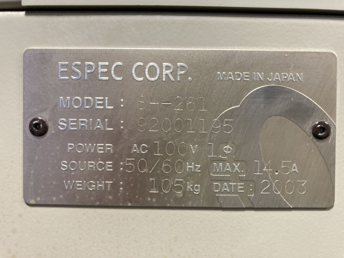 ESPEC RL-555 Environmental Test Machine Tabletop Constant Temperature and Humidity Chamber [k1217317590]