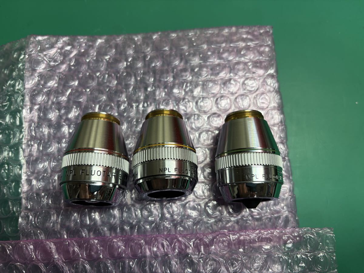Leica NPL Fluotar DF Microscope Objective Lens Set with RMS Mount [1218229612]