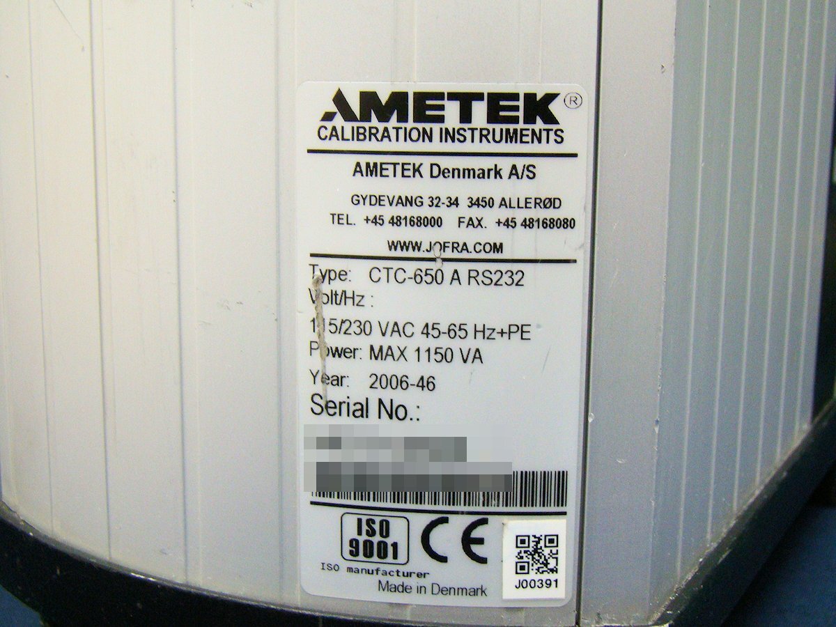AMETEK CTC-650A Temperature Calibrator [b1219021673]