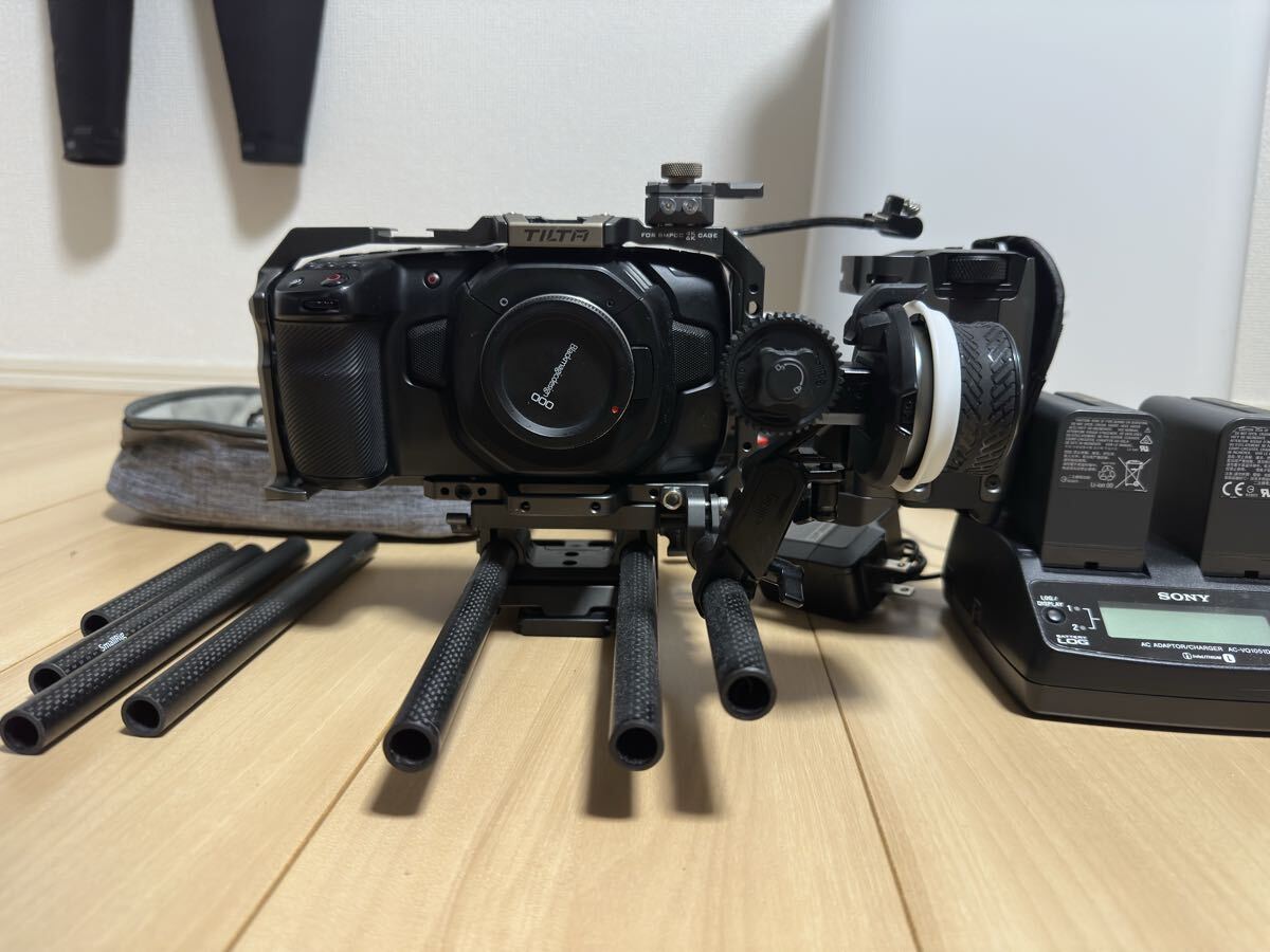Blackmagic Pocket Cinema Camera Complete Rig with Tilta Cage and Follow Focus [v1219067254]