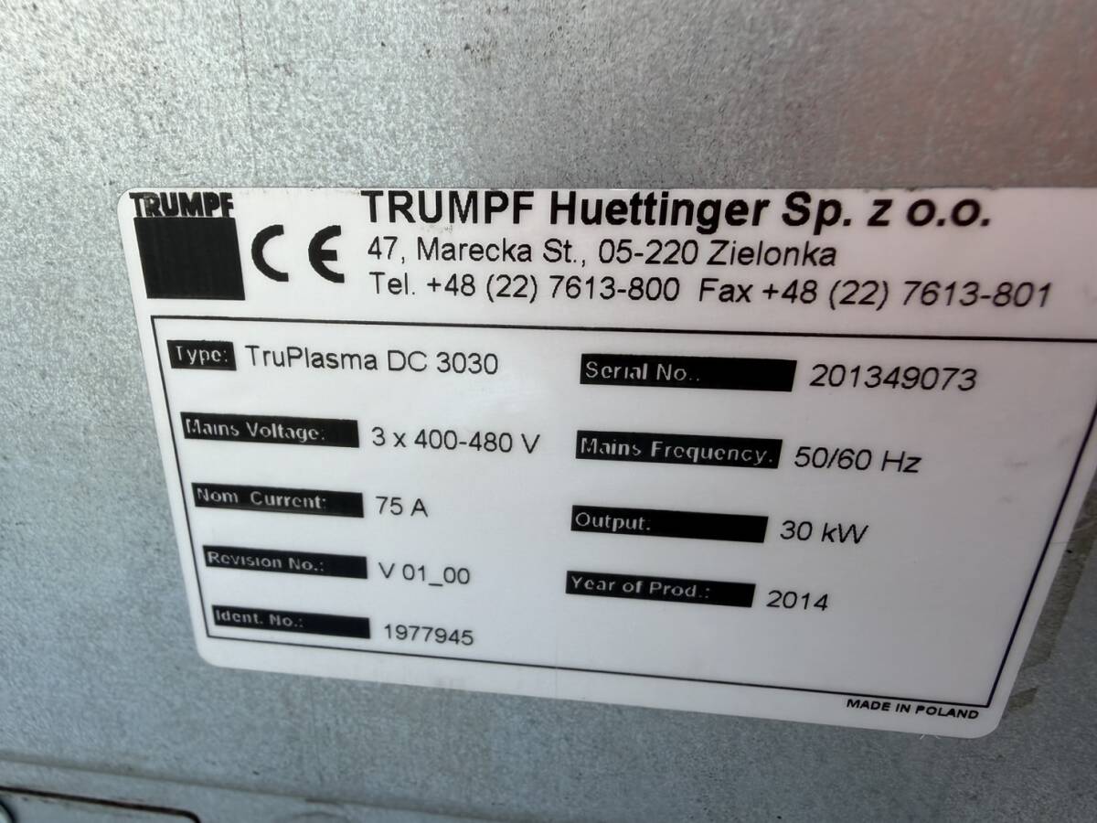 TRUMPF Truplasma DC 3030 DC Generator [l1219344193]