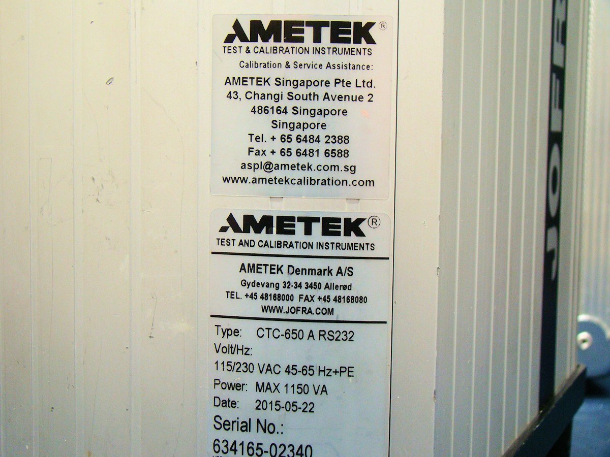 AMETEK CTC-650A Temperature Calibrator [j1219476289]