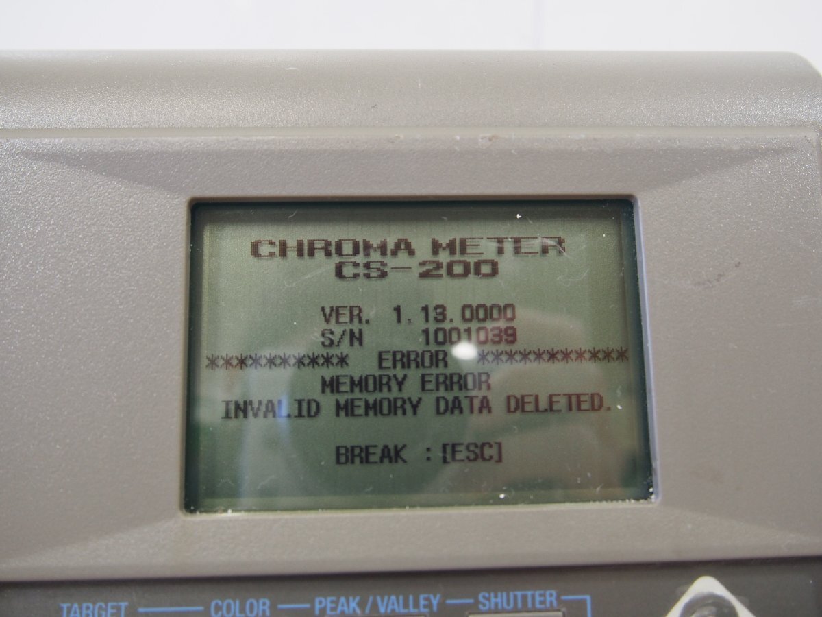 KONICA MINOLTA CS-200 Color Luminance Meter [q1220279284]