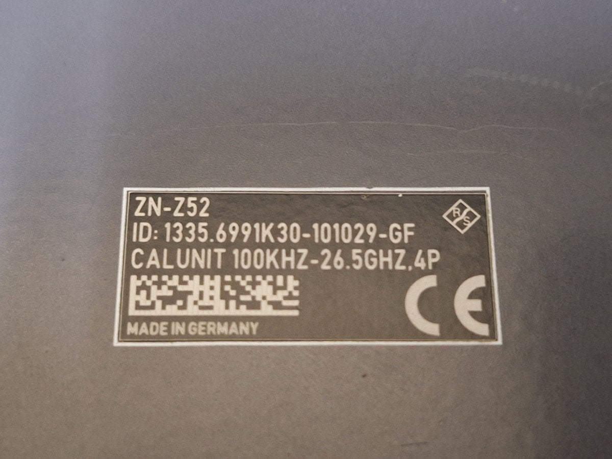 NBC R&S ZN-Z52 Calibration Unit VNA Calibration Unit 26.5GHz 4-port [l1220296689]