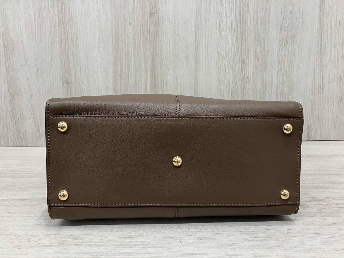 Fendi Peekaboo X-Lite Medium Shoulder Bag Brown with Dust Bag and Certificate [h1220610476]