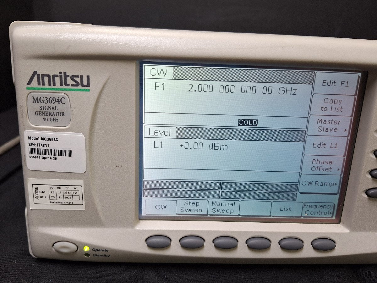 Anritsu MG3694C Signal Generator 2GHz-40GHz [v1220895609]