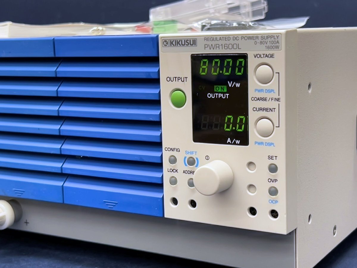 Kikusui PWR1600L Wide Range DC Regulated Power Supply 1600W 80V 100A [f1221018050]