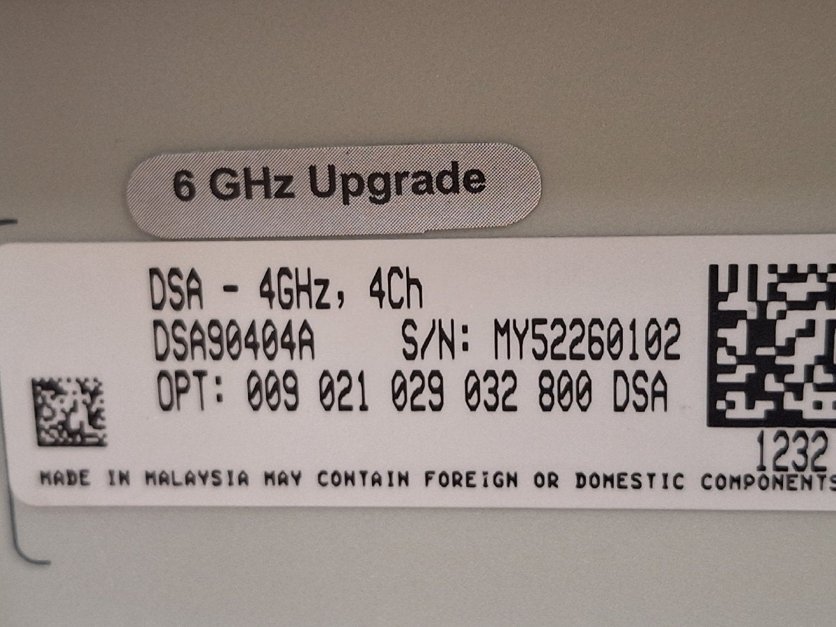 Agilent DSA90604A Oscilloscope 6GHz 20GSa/s [q1221025767]