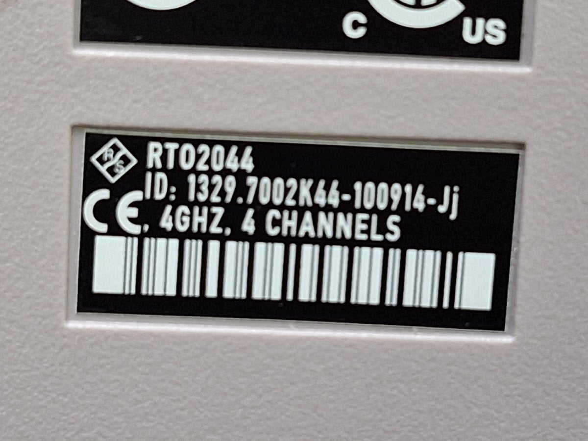 Rohde & Schwarz RTO2044 Oscilloscope 4CH 4GHz 20GSa/s [j1221849579]