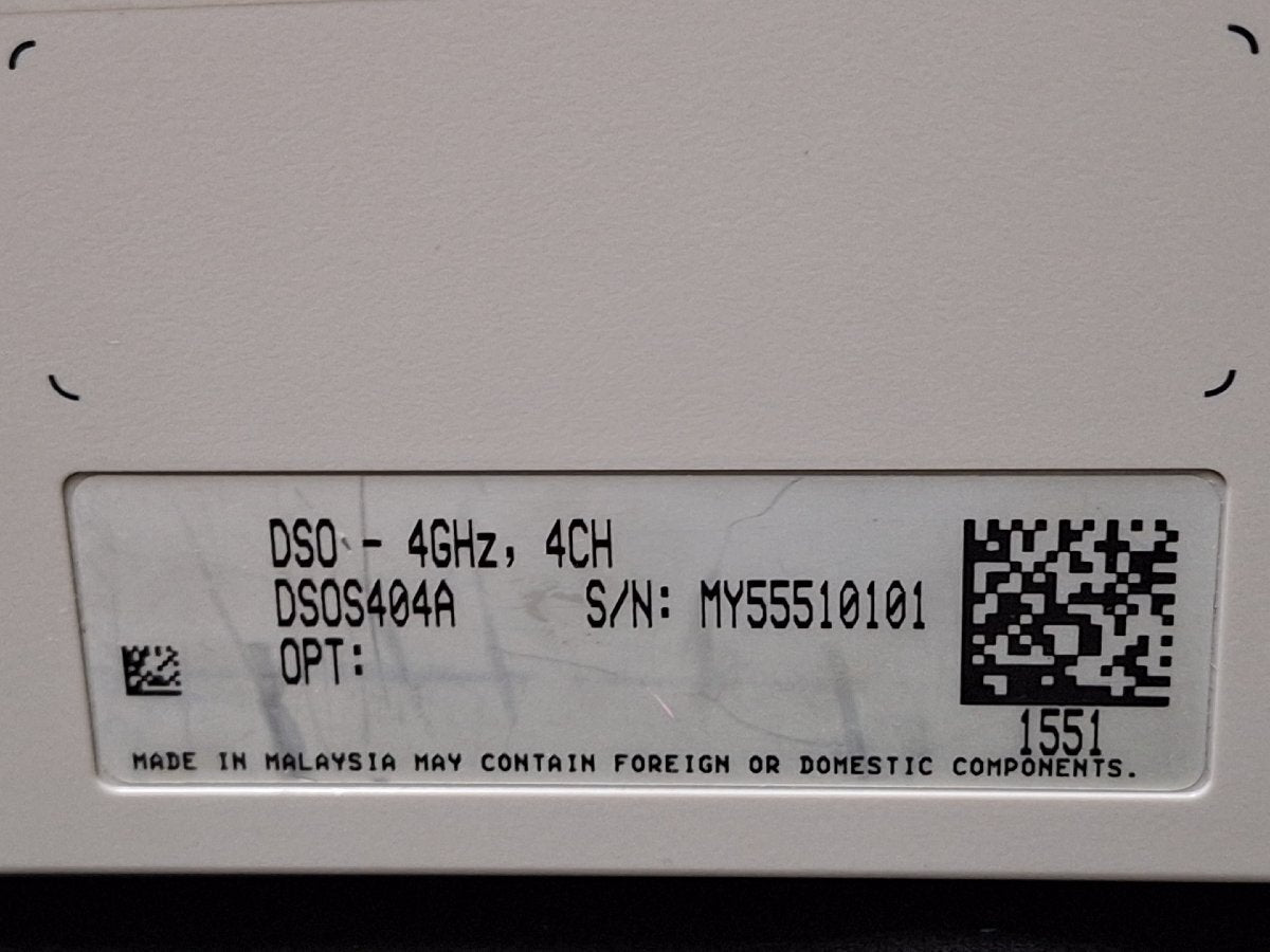 Keysight DSOS404A Digital Storage Oscilloscope 4GHz 20GSa/s 4CH [e1221990110]