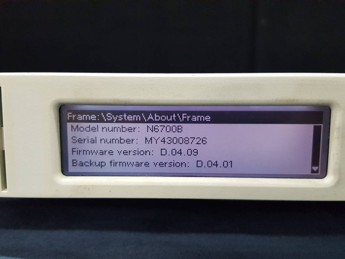 Agilent N6700B Low Profile MPS Modular Power System Mainframe 400W 4-Slot [j1222285608]