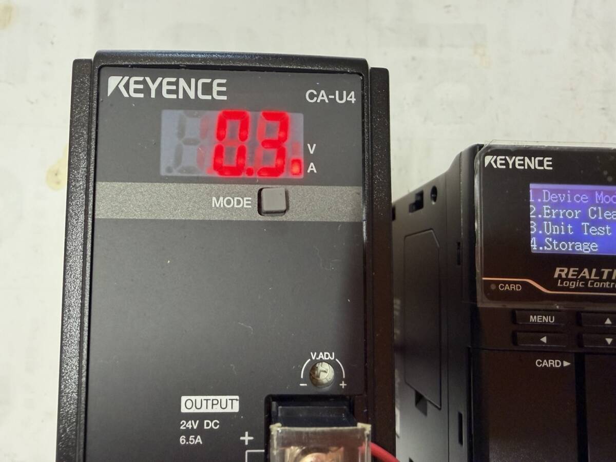 Keyence KV-7500 Power Supply Unit with CA-U4/KV-SIR32XT 4/KV-B16XC2 Programmable Logic Controller [k1222688176]
