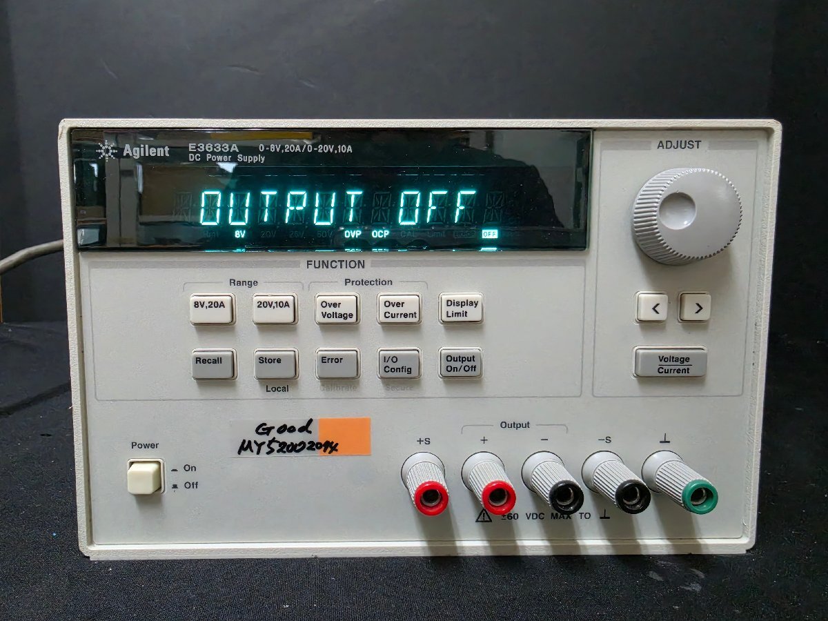 Agilent E3633A DC Power Supply 200W 0-8V 20A 0-20V 10A [q1223112269]