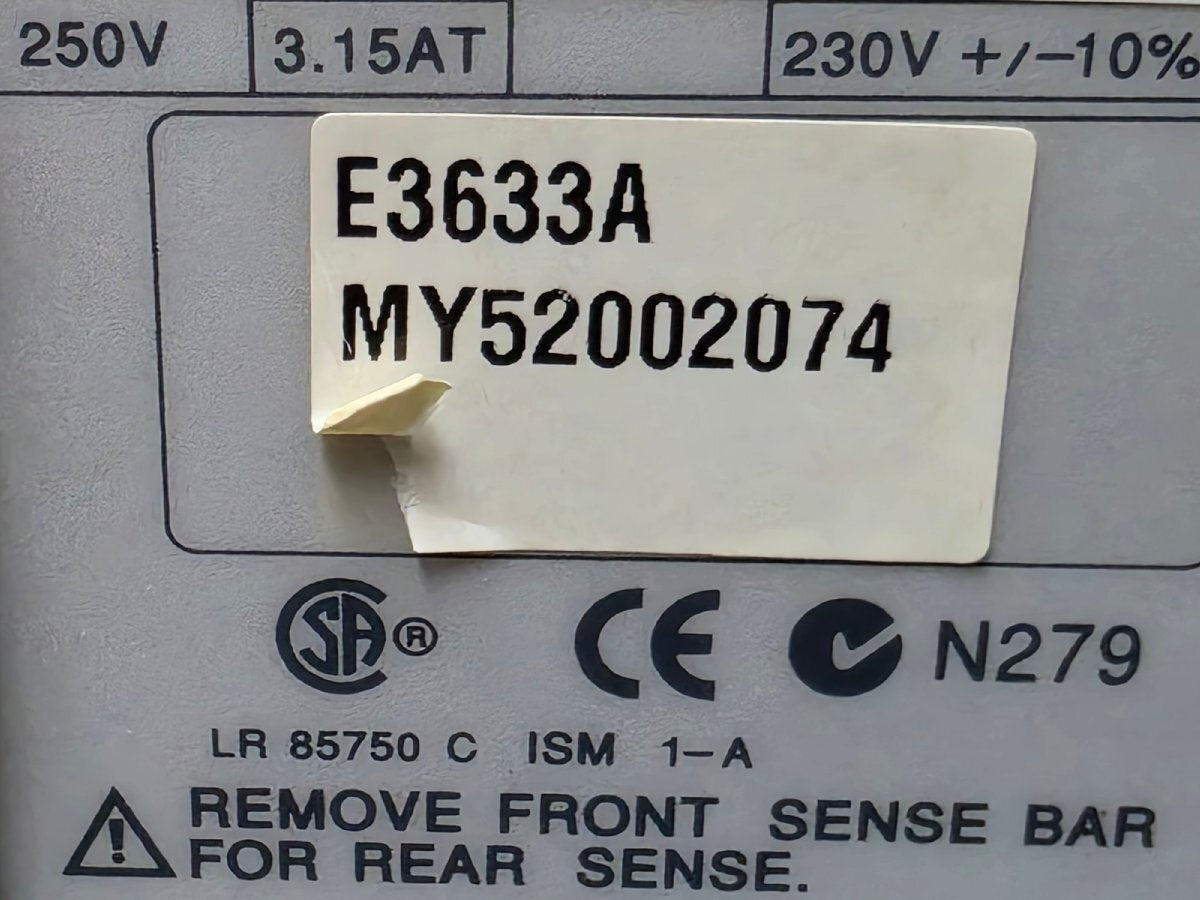 Agilent E3633A DC Power Supply 200W 0-8V 20A 0-20V 10A [q1223112269]