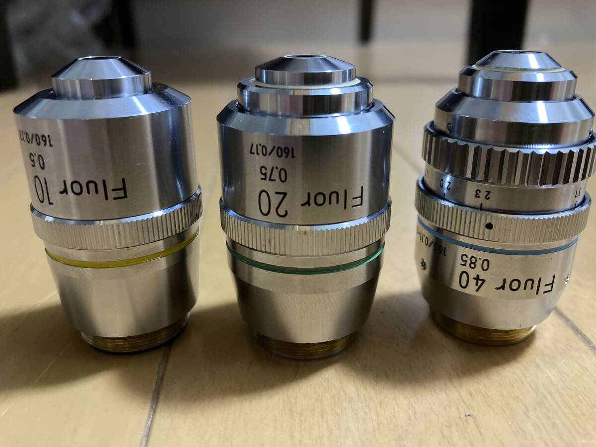 Nikon Microscope Full-Range Objective Lens Set x10 x20 x40 [n1224436525]