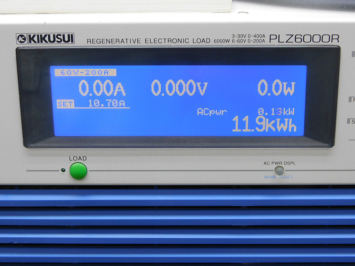 Kikusui PLZ6000R Regenerative DC Electronic Load 6000W [q1224730756]
