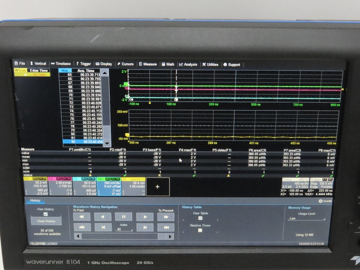 Teledyne LeCroy WaveRunner 8104 Oscilloscope Touchscreen Display [t1225492392]