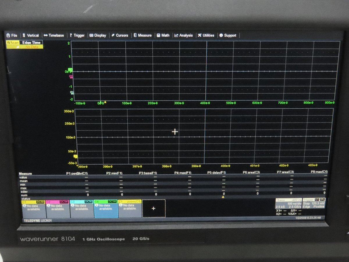 Teledyne LeCroy WaveRunner 8104 Oscilloscope Touchscreen Display [t1225492392]