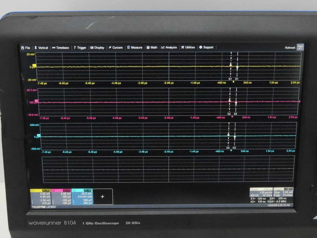 Teledyne LeCroy WaveRunner 8104 Oscilloscope Touchscreen Display [t1225492392]