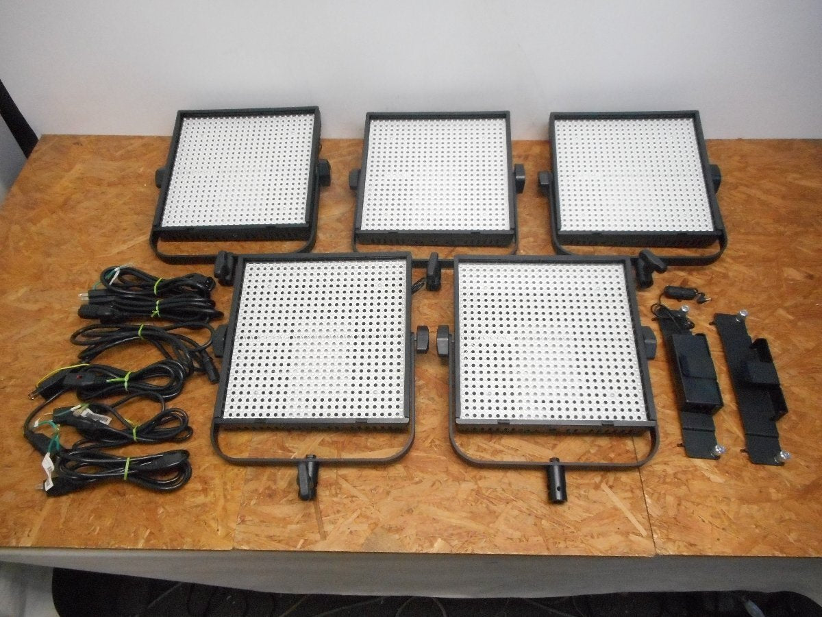 Litepanels 1x1 LS Daylight Spot LED Light 5 Unit Set with Case (as-is) [f1225828258]