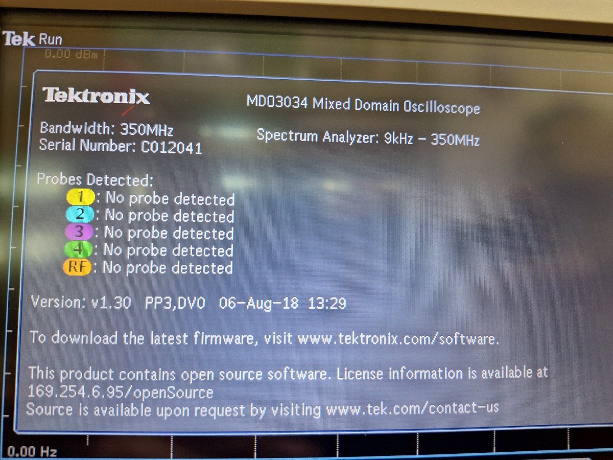 Tektronix MDO3034 Mixed Domain Oscilloscope 350MHz 2.5GS/s 4CH [1225942515]