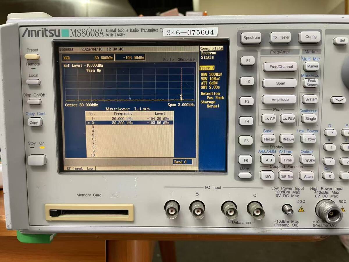 ANRITSU MS8608A Digital Mobile Radio Transmitter Tester 9kHz-7.8GHz [1226329603]