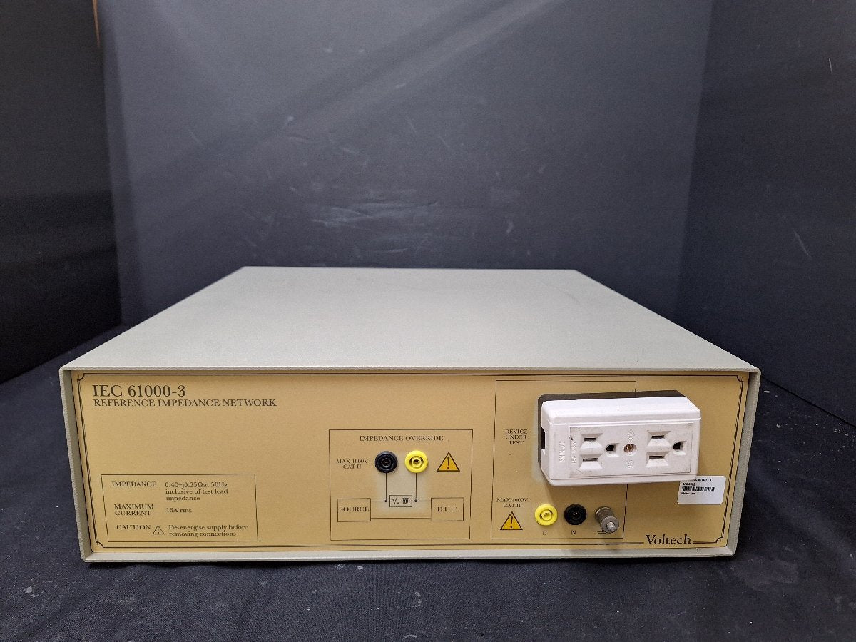Voltech IEC 61000-3 Reference Impedance Network Impedance Network [f1226756345]