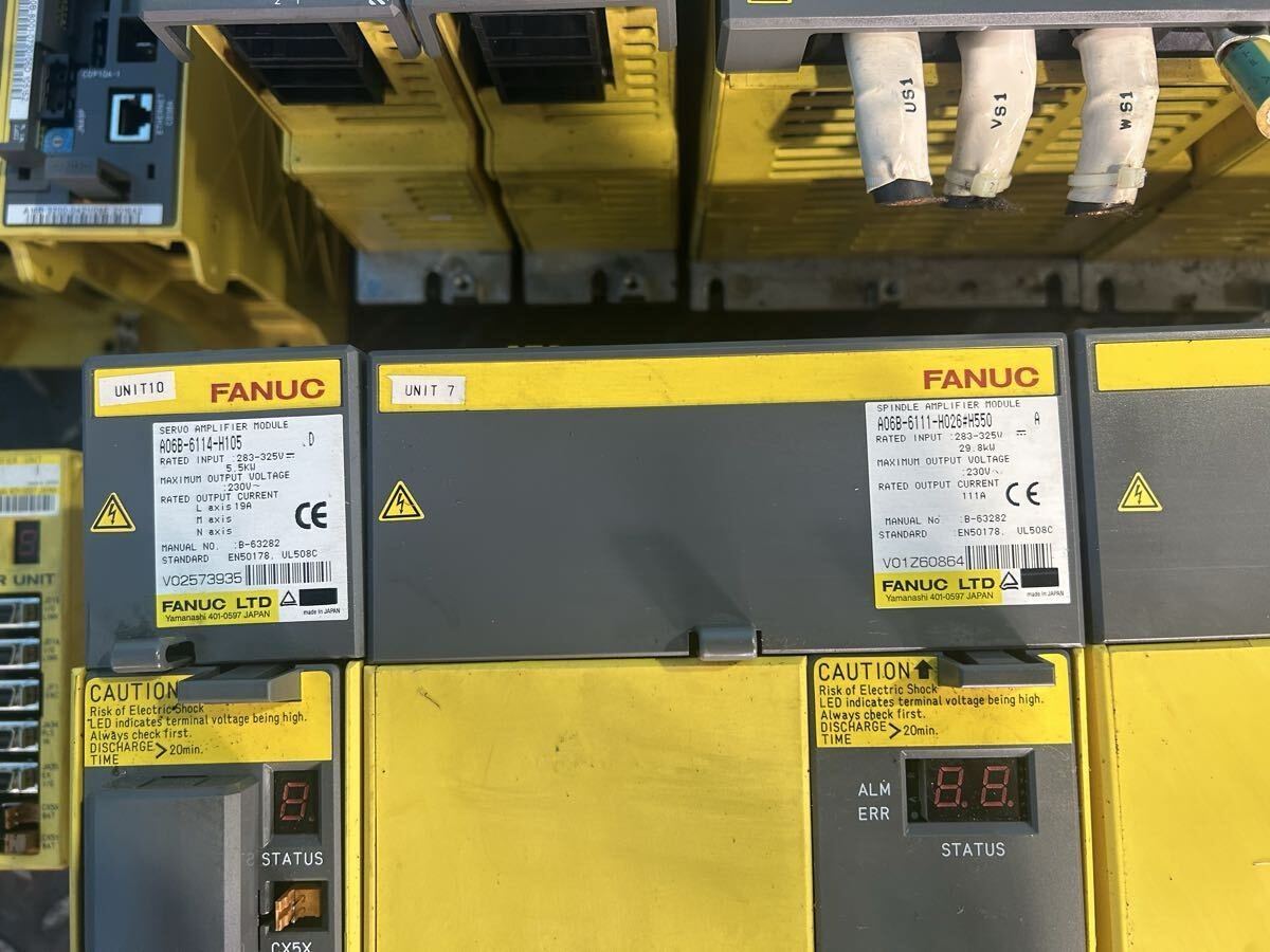 FANUC A06B-6114-H105 A06B-6111-H026 A06B-6111-H030 Amplifier Module Lot (for parts or not working) [x1226829313]