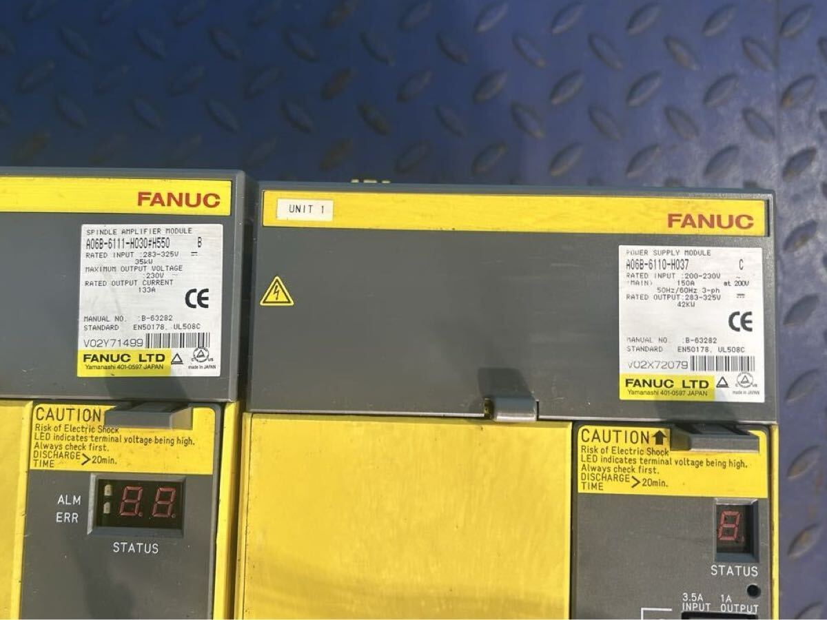 FANUC A06B-6114-H105 A06B-6111-H026 A06B-6111-H030 Amplifier Module Lot (for parts or not working) [x1226829313]