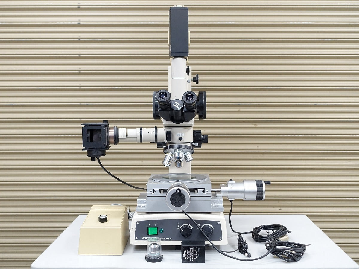 Nikon MM-11 Measuring Microscope with Digimicro ME-50HA and CCD XC-711 [f1228431805]