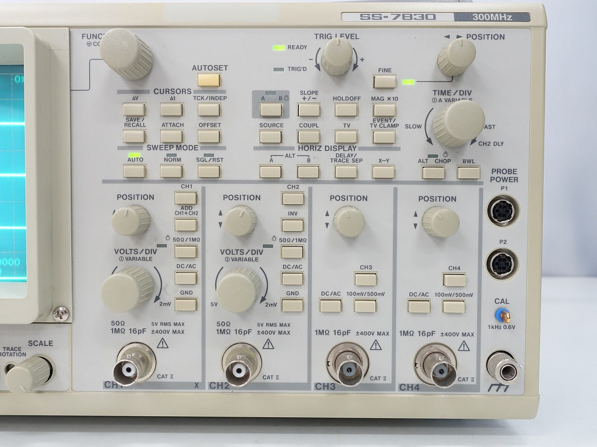 Iwatsu SS-7830 Analog Oscilloscope 300MHz 4CH [f1228448771]