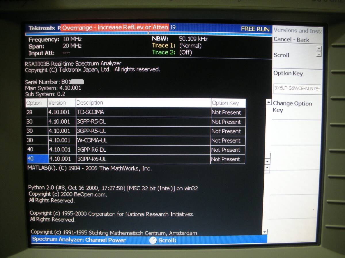 Tektronix RSA3303B Real Time Spectrum Analyzer [g1228566592]
