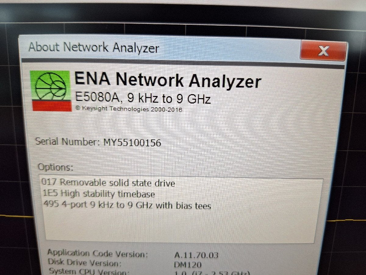 Keysight E5080A ENA Network Analyzer 4-Port 9kHz-9GHz [j1228973565]