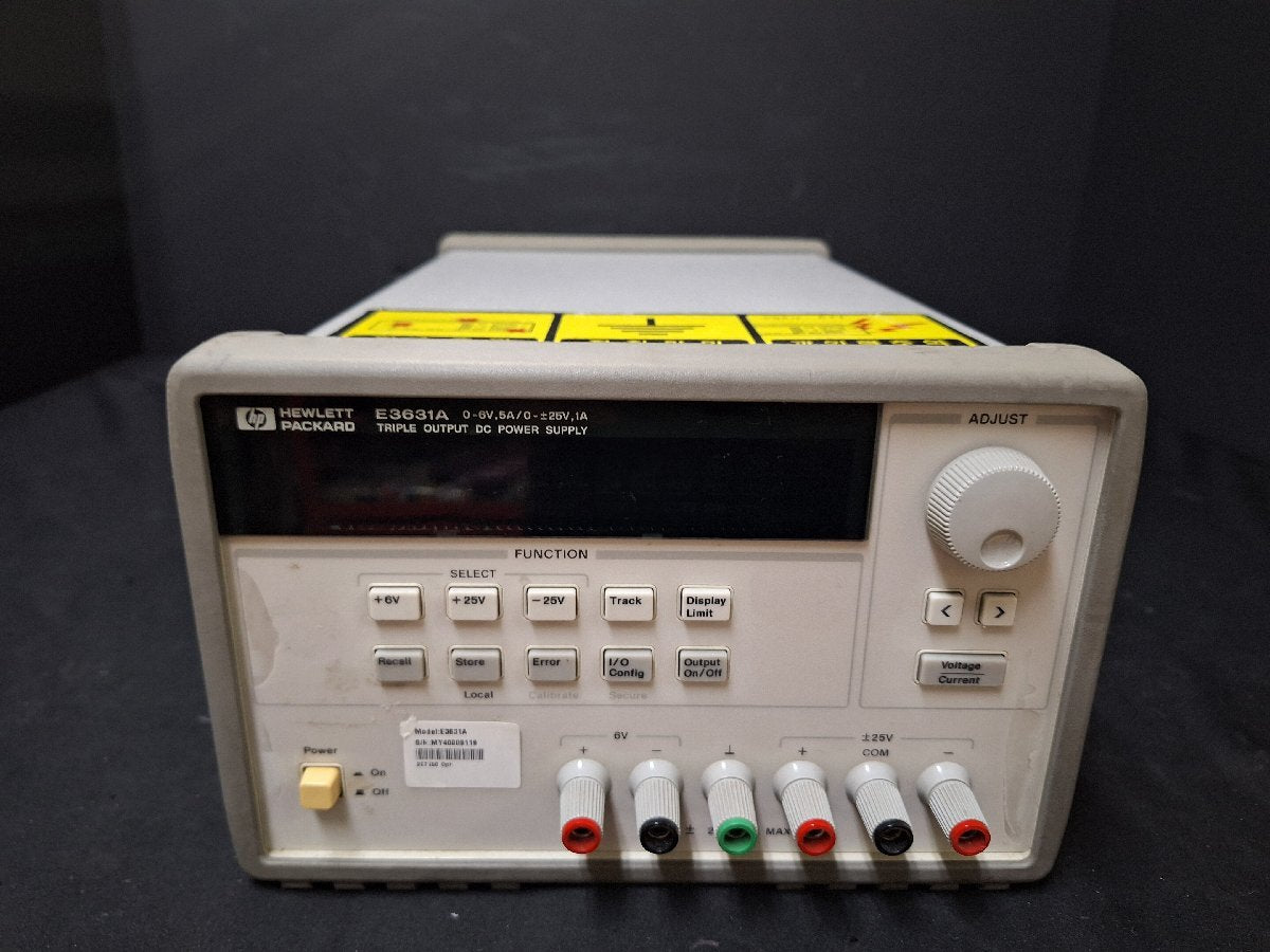HP E3631A DC Power Supply TRIPLE OUTPUT 0-6V 5A 0-±25V 1A [e1229195642]