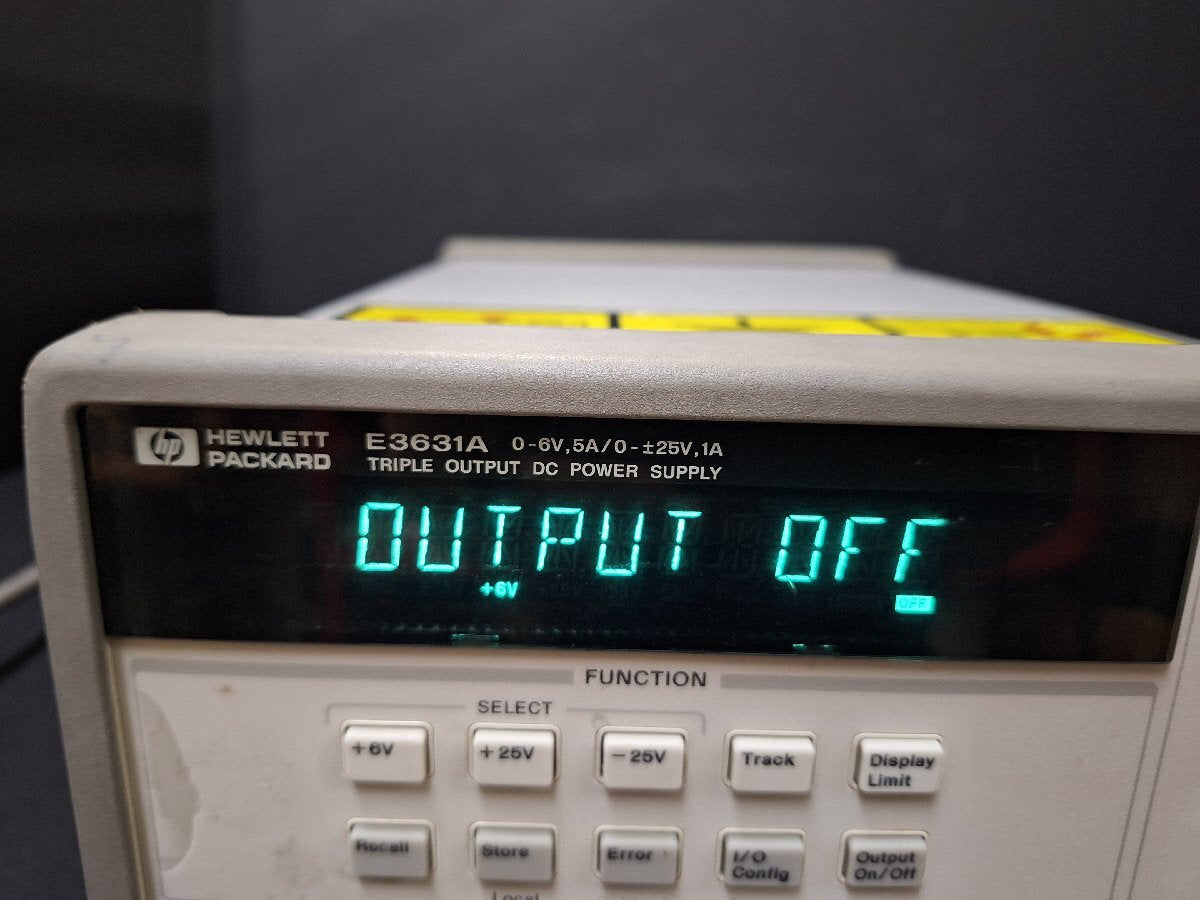 HP E3631A DC Power Supply TRIPLE OUTPUT 0-6V 5A 0-±25V 1A [e1229195642]