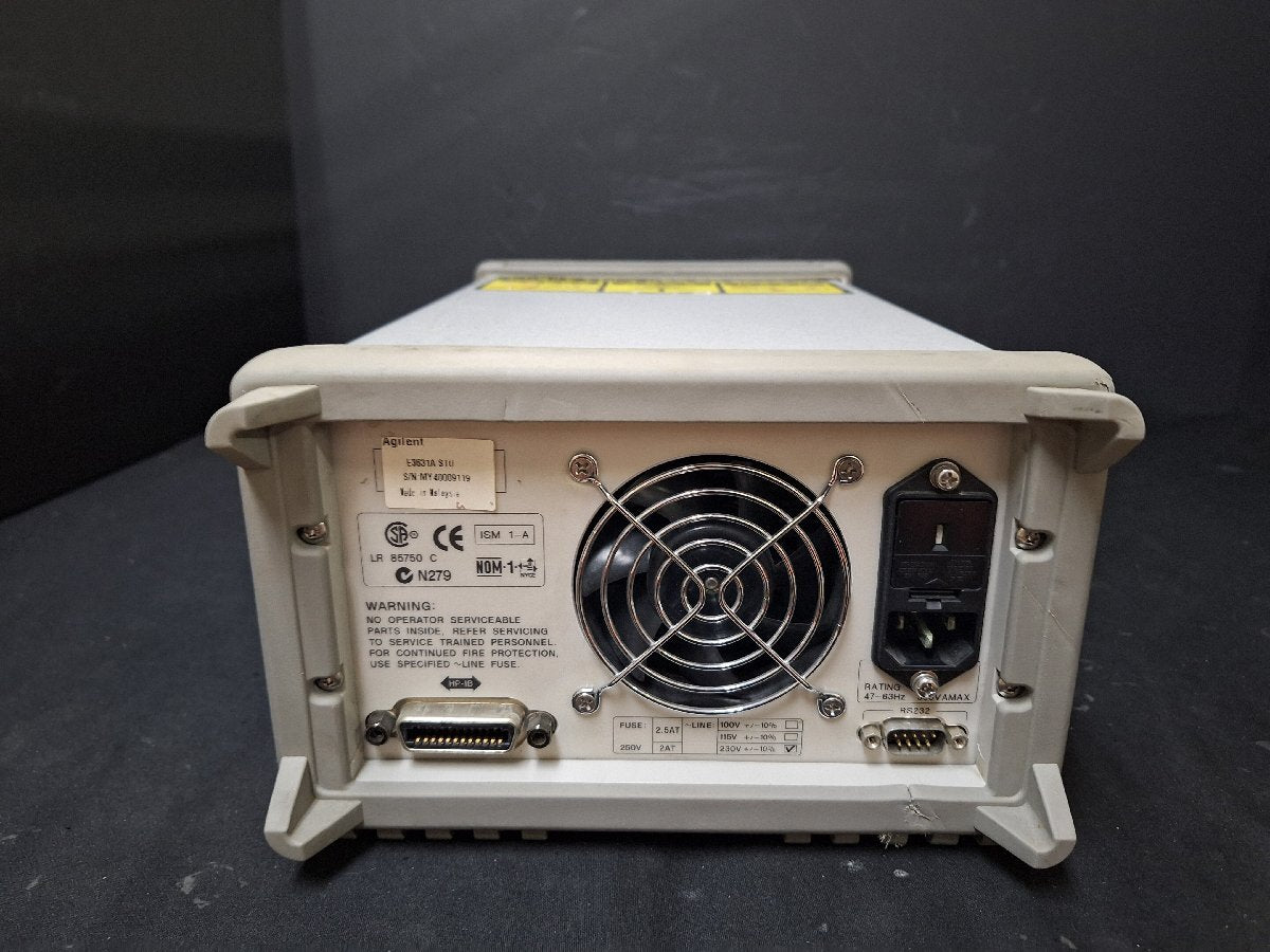 HP E3631A DC Power Supply TRIPLE OUTPUT 0-6V 5A 0-±25V 1A [e1229195642]