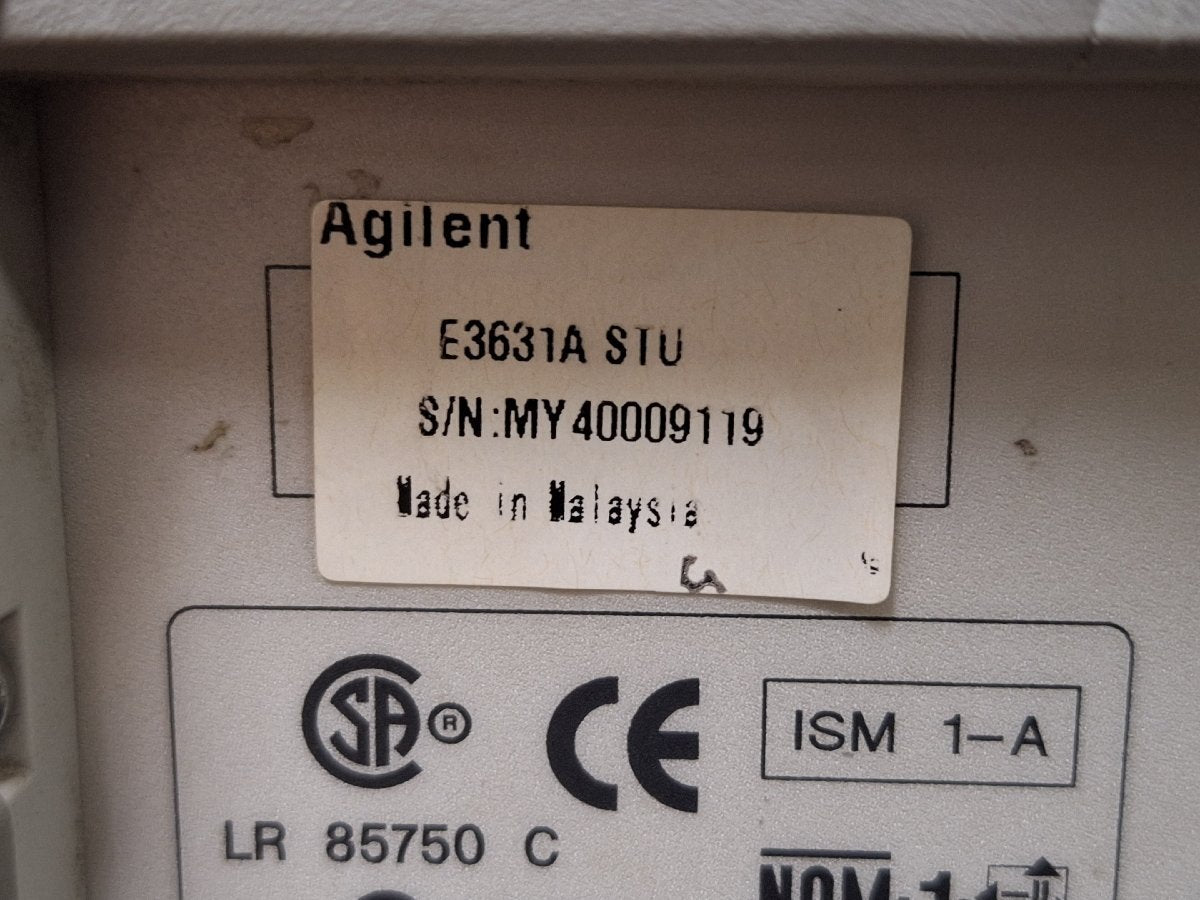 HP E3631A DC Power Supply TRIPLE OUTPUT 0-6V 5A 0-±25V 1A [e1229195642]